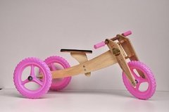 Bicicleta de Madeira Woodbike Camará Movelaria - Cor Rosa