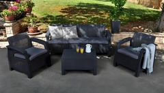 LIVING TRIPLE SET (c/Sillon de 3 cuerpos)- Color Grafito - comprar online