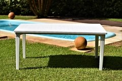 MESA FUTURA - 6 personas - Color BLANCO - PISCINAS ZUMAAC 