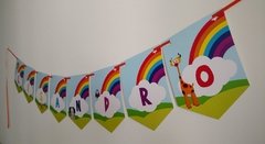 Banderin grande con nombre (8 piezas) - comprar online