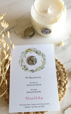 Vela mini esfera con medalla en internet