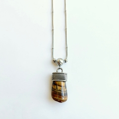 Collar Ojo de Tigre perla - comprar online