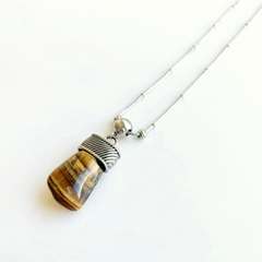 Collar Ojo de Tigre perla