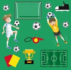 Plancha de Vinilos futbol infantil - comprar online