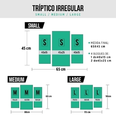 Cuadros Tripticos Irregulares Maradona (copia) - comprar online