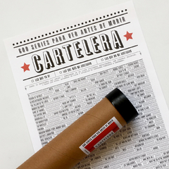 Cartelera SERIES Diseño Crudo - comprar online