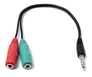 Adaptador 3.5 de 2 Hembras a 1 Macho (PS4)
