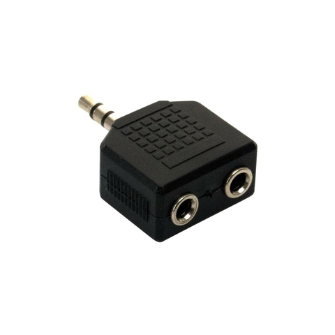 Adaptador 3.5 Macho a 2 hembras DITRON (Divisor)