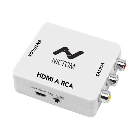 Adaptador HDMI a RCA NICTOM Activo FULL HD