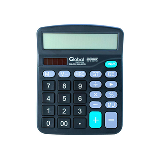 Calculadora GLOBAL 12dig. Negra (837B)