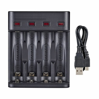 Cargador Pilas NETMAK AA/AAA x 4 (USB) NM-CH4
