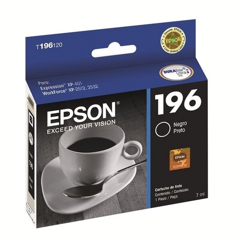 Cartucho EPSON 196 NEGRO ORGINAL