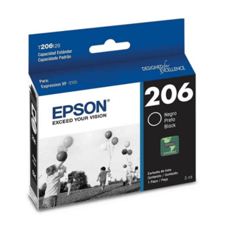 Cartucho EPSON 206 NEGRO ORGINAL