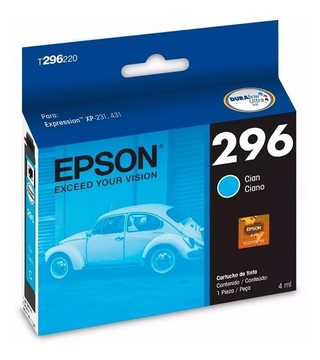 Cartucho EPSON 296 CYAN ORIGINAL
