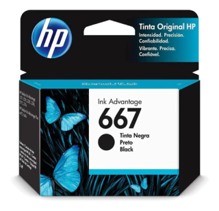 Cartucho HP 667 Negro Original
