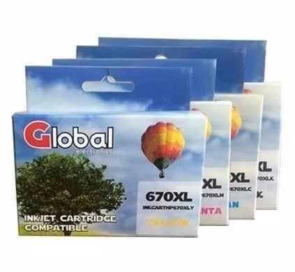 Cartucho HP 670 XL Negro GLOBAL