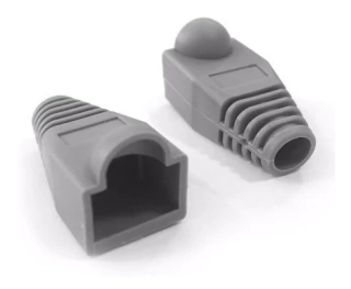 Capuchon Plastico RJ45 Negro/Gris