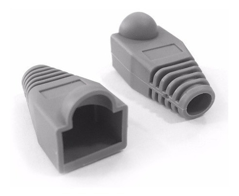 Capuchon Plastico RJ45 Negro/Gris