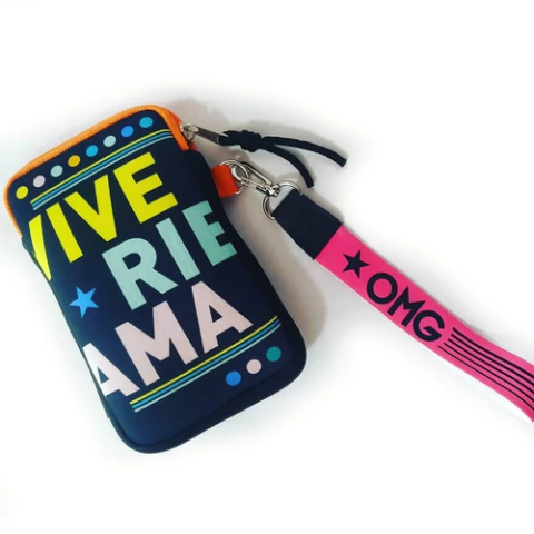 Funda Simil Neoprene Celular/Documento c/correa
