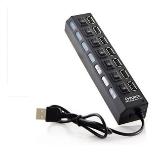Hub USB 2.0 HI-SPEED 7 Puertos C/interruptor