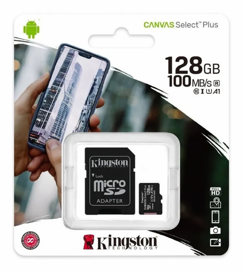 Memoria MicroSD 128GB Kingston 100MBs