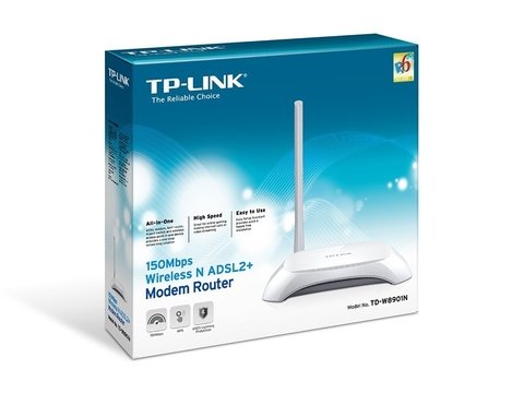Modem TP-LINK ADSL2 + Router 150Mbps TD-W8901N
