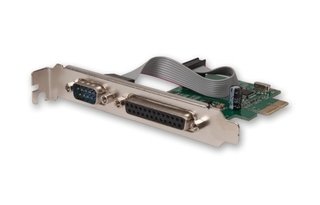 Placa PCI-E db9 serie + db25 paralelo