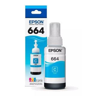 Tinta EPSON ORIGINAL 664 CYAN 70ml