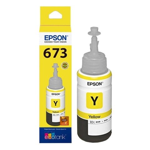 Tinta EPSON ORIGINAL 673 YELLOW 70ml p/L800