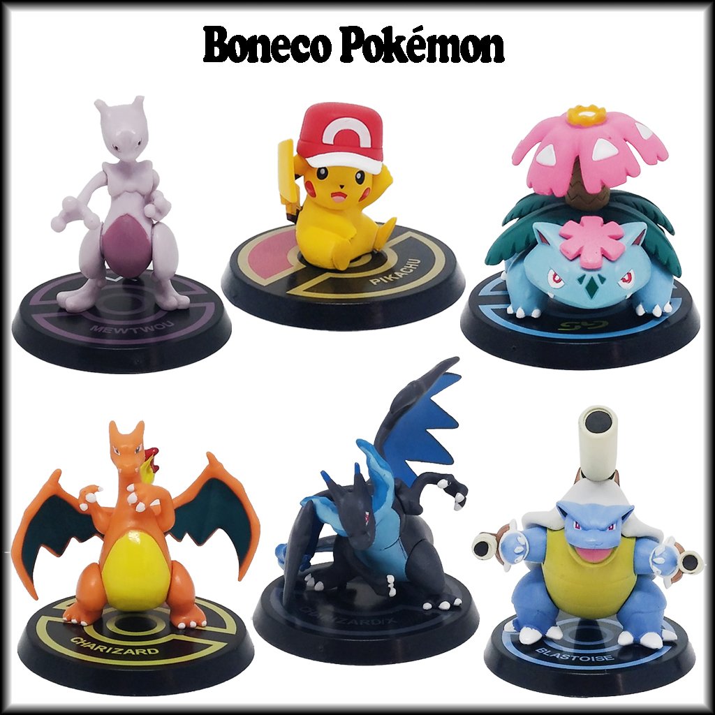 Kit 8 Bonecos Pokemon Anime Figure Pikachu Eevee Squirtle Bulbassauro |  Brinquedo Pokémon Nunca Usado 85844854 | enjoei