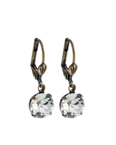 Aros Elise Bronce Vintage Effect Crystal IndieMarket® { handcrafted jewelry } 3/4