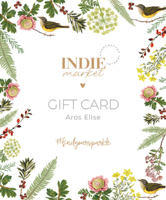 Gift Card Digital Aros Elise IndieMarket® { handcrafted jewelry }