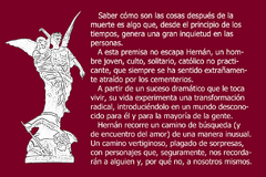 Diálogos en el cementerio en internet