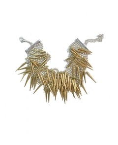 PULSERA MULTILINEAS CON CADENAS DE BOLITAS Y PUAS - tienda online
