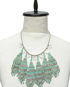 COLLAR DE MOSTACILLAS Y MONEDAS - comprar online