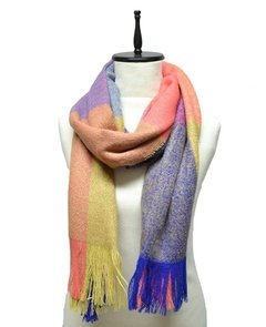 PASHMINA TEJIDA A CUADROS - comprar online