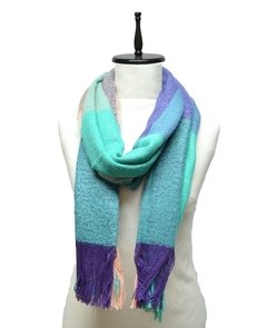 PASHMINA TEJIDA A CUADROS - tienda online
