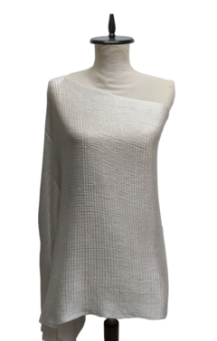 PONCHO CAMISOLA DE FIESTA TEJIDA CON FLECOS - tienda online