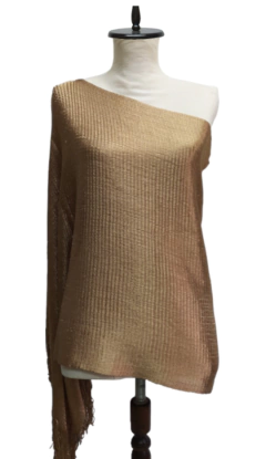 PONCHO CAMISOLA DE FIESTA TEJIDA CON FLECOS en internet