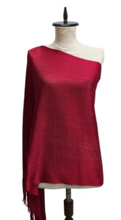 PONCHO CAMISOLA DE FIESTA TEJIDA CON FLECOS