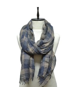 PASHMINA A CUADROS TEJIDA - tienda online