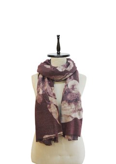 PASHMINA ESTAMPADA CON FLORES - ANTEPRIMA 