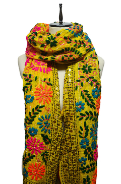 PASHMINA BORDADA CON HILOS Y LENTEJUELAS - ANTEPRIMA 