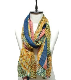 CHALINA CON ESTAMPADO GEOMETRICO