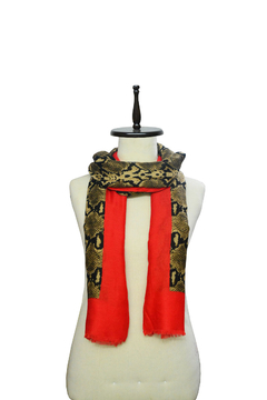 CHALINA ESTAMPADA ANIMAL PRINT PITON CON GUARDA - ANTEPRIMA 