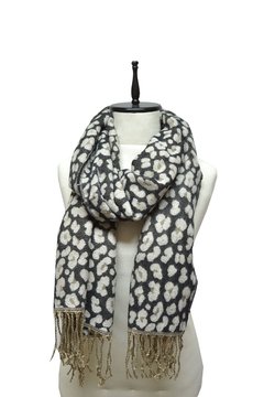 Imagen de BUFANDON BICOLOR ANIMAL PRINT
