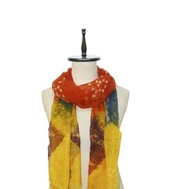 CHALINA DE GASA BORDADA EN LUREX BATIK - comprar online