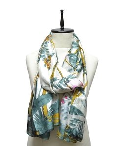 Imagen de CHALINA ESTAMPADA CON FLORES TIPO SEDA
