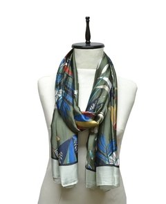CHALINA FLOREADA CON GUARDA TIPO SEDA - comprar online