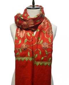 PASHMINA DE LANA BORDADA